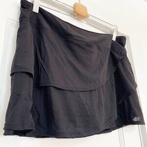 Coco Reef Black Mesh Swim Skirt XL Boy Shorts Underneath